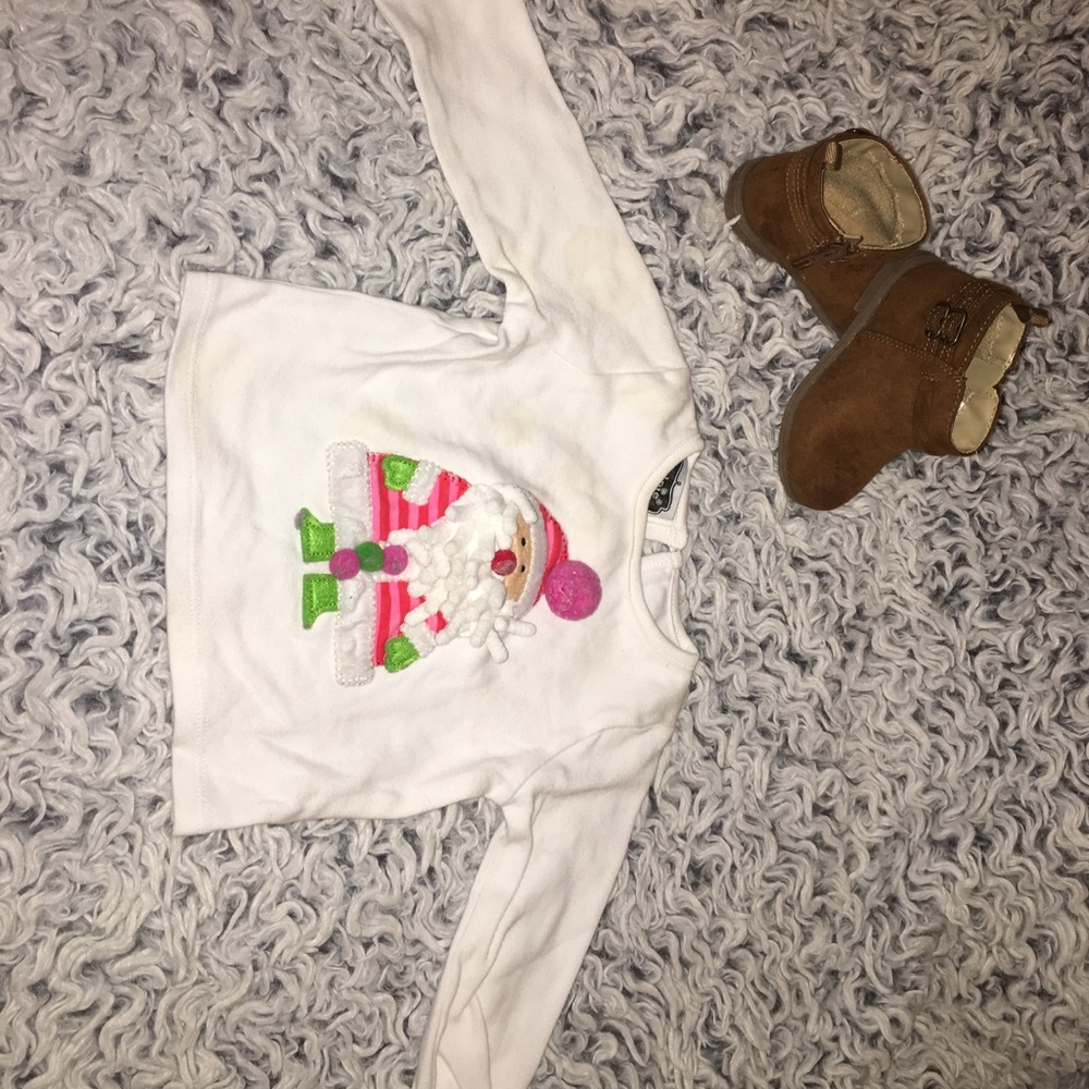 Cute 3D Santa Top